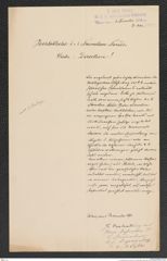 k.k. naturhistorisches Hofmuseum, Intendanzakten 1885-1896 (Hauer), Aktenzahl Z.642/1891, Seite 1